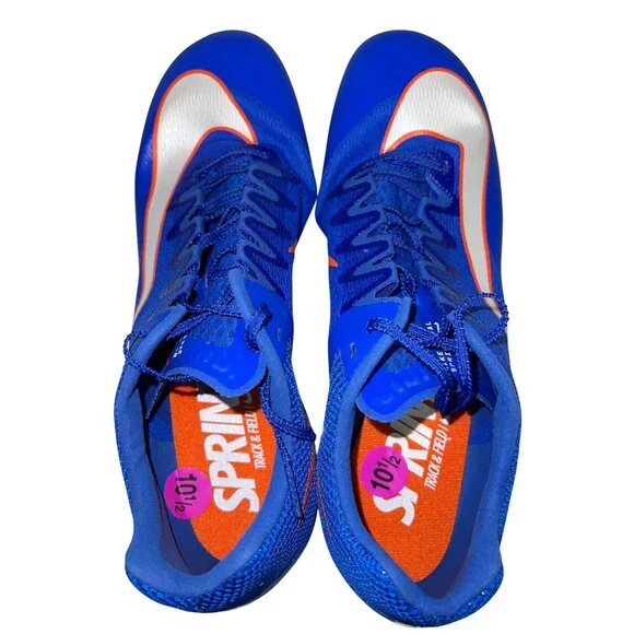 Nike Men's Rival Sprint Spikes Running Track Field Sprinting Blue Size 12 NEW - Picture 7 of 9